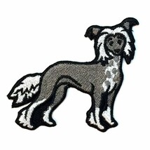 Chinese Crested Dog Patch Iron on No Name - £4.89 GBP