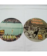 Lot of (2) 1970s Sports Circular Cardboard Collectable With Fun Facts - €6,84 EUR