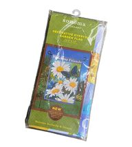 Sonoma Outdoors Garden Flag Welcome Friends Butterfly Daisies Sealed 12.... - $5.94