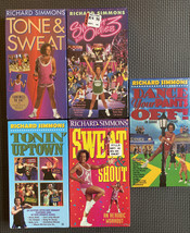 Richard Simmons Lot Of (5) Brand New VHS Workout Tapes (Factory Sealed) - £11.40 GBP