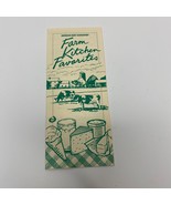 Farm Kitchen Favorites Recipe Booklet American Dairy Association Brochure - €2,40 EUR