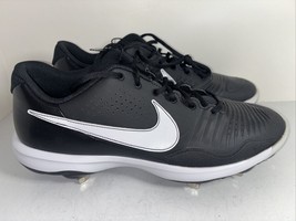 Nike Alpha Huarache Baseball Metal Cleats Sz 14  Black White CT0829-002 - $22.76