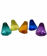 Five Tilting Mouth Blown, Hand Formed Glass Vases USA Made - $4,686.26 MXN