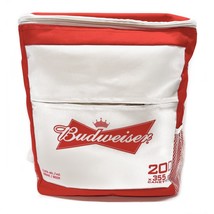 Cooler Bag Budweiser Red And White Backpack Promotional Bag 20 Cans With... - $29.67