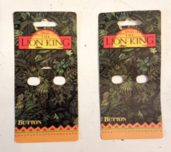 Lion King Button Jewelry Card LOT EMPTY Disney Rare VTG Collectible Packaging - £7.73 GBP