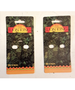 Lion King Button Jewelry Card LOT EMPTY Disney Rare VTG Collectible Pack... - £7.59 GBP