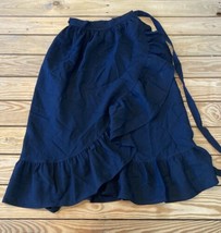 RT II Women’s Vintage Wrap skirt Size 9/10 Black AN - $19.70