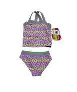 Andy &amp; Evan Two Piece Swimsuit Girls 2T Reversible Bikini Purple Starfis... - $44.54 CAD