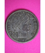 High Grade 1908 S Barber Liberty Dime Scarce Semi Key Date Silver Coin 45 - $57.86 CAD