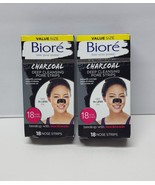 2-Pack Biore Charcoal Deep Cleansing Pore 18 Strips each (36 Stripes Total) - $352.53 MXN