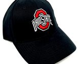 National Cap MVP Ohio State Buckeyes Logo Solid Black Curved Bill Adjust... - $17.59