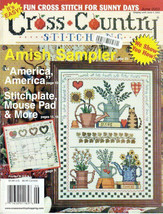 Cross Country Stitching Magazine June 2002 Amish Sampler, Mouse Pad, Cal... - $7.95
