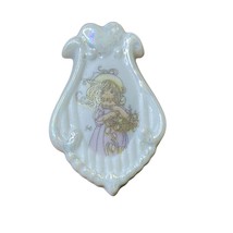 Precious Moments Porcelain Brooch Pin Marked 1997 PMI Pin Back u - £12.97 GBP