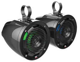 MTX 6.5" 100 Watt Tower Roll Bar Roll Cage Speakers w/LED's For Jeep Wrangler - £309.03 GBP