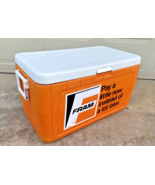 Coleman Fram Cooler Large Ice Chest Orange Handles Boat Tailgate Vintage... - €254,94 EUR