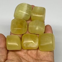 183.4g, 0.9&quot;-1.1&quot;, 7pcs, Natural Lemon Calcite Tumbled Stones @Afghanistan, B267 - £11.70 GBP