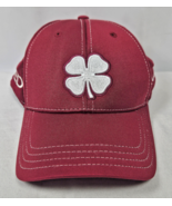 Black Clover Life Lucky Hat Cap Red White 4 Leaf Clover Flex Fit L/XL - $280.26 MXN