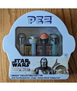 PEZ Star Wars The Mandalorian Grogu Collectible Gift Tin Set New and Sealed - $284.05 MXN