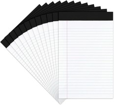 Legal Pads, 8 X 11 Ruled, Perforated Writing Pads, 50 Sheets, 12, Or Col... - £29.24 GBP