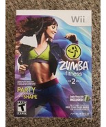 Nintendo Wii Zumba Fitness 2 Fitness Belt Included Rated T Majesco 2011 - £7.53 GBP