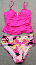 Beachsissi Tankini Set Womens M Multi Floral Print Tummy Control Cheeky ... - $473.20 MXN