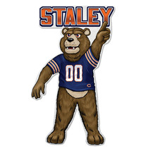 Chicago Bears Pennant Shape Cut Mascot Design - $30.99