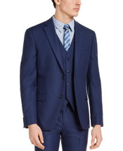 Alfani Mens Slim-Fit Stretch Navy Bl Blue 36S - $32.20