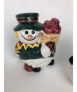 World Bazaars Inc. Christmas Snowman Holiday Ceramic Salt &amp; Pepper Shake... - $17.68 CAD