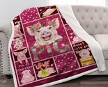 Blanket Pig Gifts For Pig Lovers Women Girls Mom Christmas Birthday Pres... - £22.13 GBP