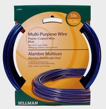 Multi Purpose Plastic Coated Blue Guy Wire 19 G Clothesline 122061 50 Ft - £31.16 GBP