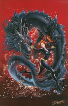 Daxiong Guo Jingxiong SIGNED Dragon Comic Art Print ~ Avengers Black Widow - $29.69