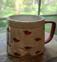 Funny Coffee Mug in the Shape of Men&#39;s Boxers with Red Chili Peppers by ... - $34.55