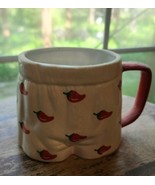 Funny Coffee Mug in the Shape of Men&#39;s Boxers with Red Chili Peppers by ... - $34.55