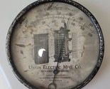 Antique Union Electric Mfg Co Advertising Circular Thermometer 7.25&quot; - $249.95