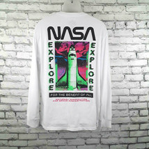 Well Wore Los Angeles Shirt Mens XXL White Long Sleeve NASA Space Explor... - £13.97 GBP