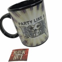 Rock and Roll Mug Party Like A Rock Star Cup Music Lover ManCave Rock Out - £7.80 GBP