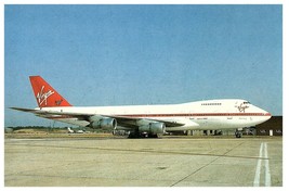 Virgin Atlantic Airways Boeing 747 at London Gatwick Airport Postcard - £6.84 GBP