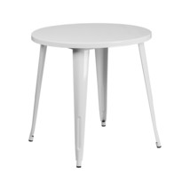 Flash Furniture 30 in. Round White Metal Indoor &amp; Outdoor Table - $208.50