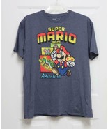 Sz XL Super Mario Bros Mens SS Cotton Blend Tee T Shirt Nintendo Classic... - £12.60 GBP