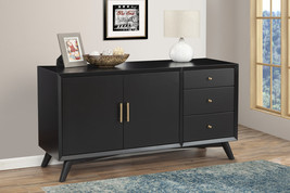 Melbourne Two Drawers Sideboard, Black - $18,459.46 MXN