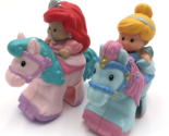 Little People Fisher Price Klip Klop Lot Horses Disney Ariel Cinderella - $8.99