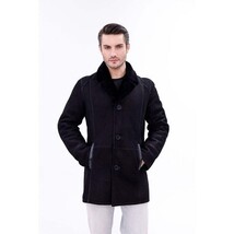 Vinci The Lariana Black Shearling Men Jacket Black image 3