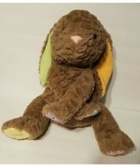 Brown Easter Bunny Rabbit Multicolor Ears Paws Plush  14&quot; Jo-Ann Stores ... - $19.95