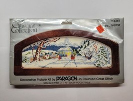 Paragon The Christmas CollectIon Cross Stitch Kit W/ Frame 6366 White Ch... - $29.69