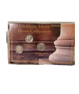 Ultimate Silver Dime Collection Barber, Mercury, And Roosevelt Dime .900... - $458.47 MXN