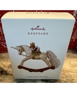 Hallmark Keepsake A Pony for Christmas 2019 Unicorn Rocking Horse Ornament - $26.73