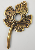 Aged Brass Metal Gold Tree Leaf Doorbell Cover 4-3/4&quot;  Door Bell Cover M... - £8.66 GBP