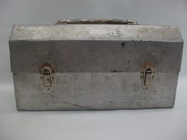 L May Mfg Sudbury VTG Metal Lunchbox Miners Construction Lunch Box Pail ... - £91.15 GBP