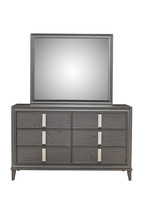 62" Dark Gray Solid Wood Six Drawer Double Dresser - €634,78 EUR