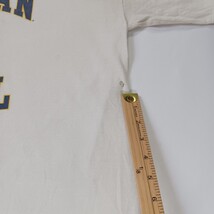 Vtg Gildan Ultra Cotton Michigan Football Men's XL White Cotton Graphic T-Shirt image 3